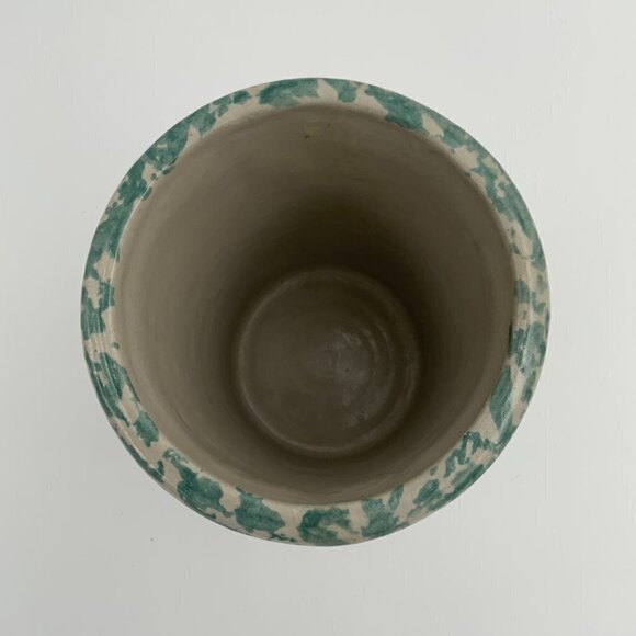 Clay City Indiana Stoneware Pottery Utensil Holder Sponge Ware Signed - Picture 2 of 8